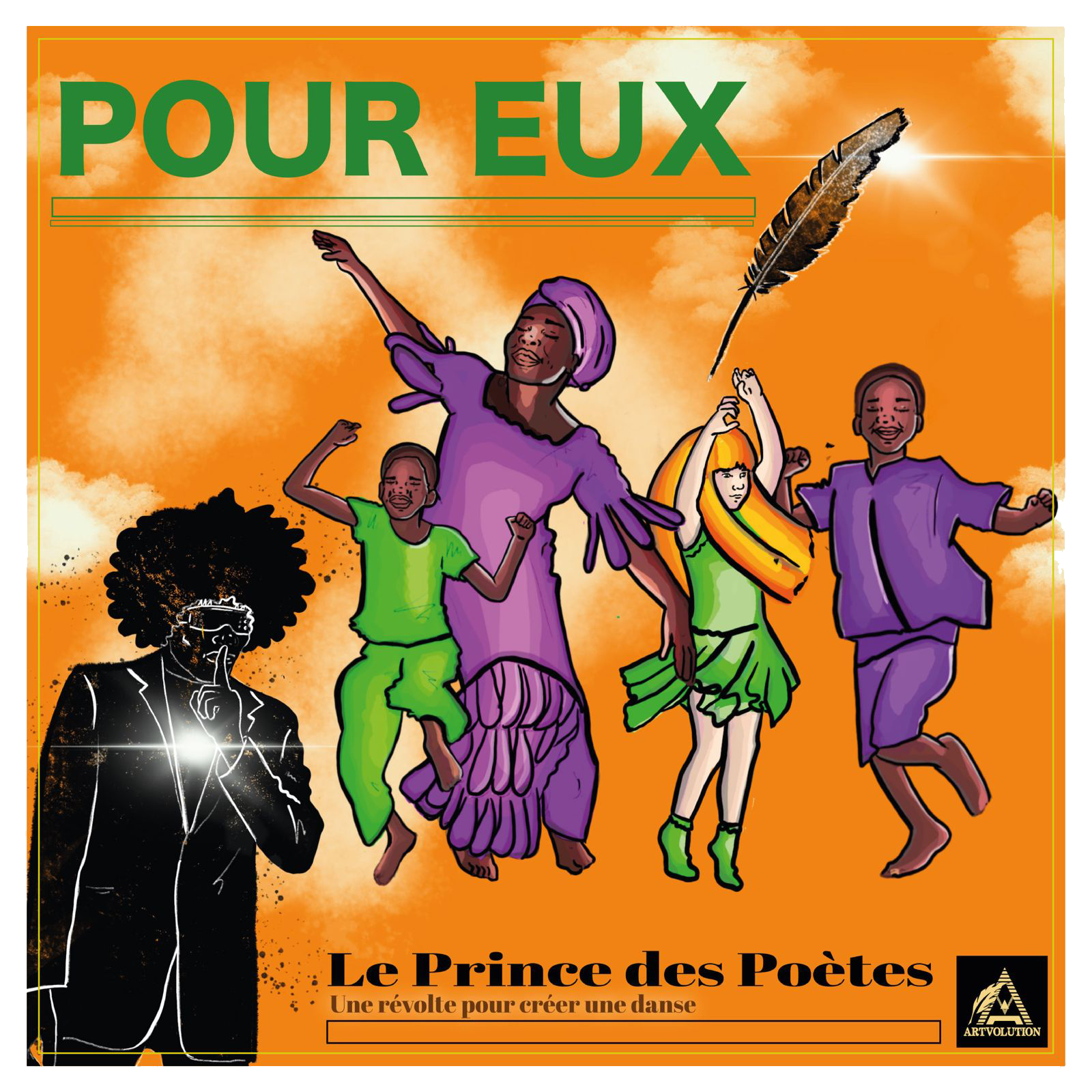 Jacquette du titre "Pour eux" de l'album "Les mots iront partout"